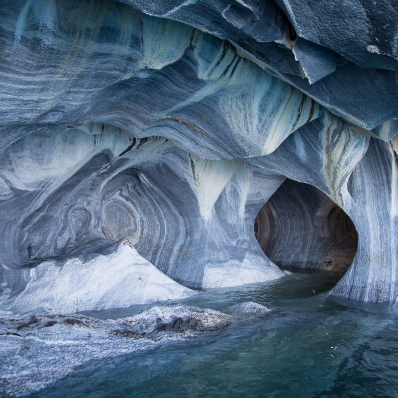 Descubra as Cavernas de Mármores em Carrera, Chile